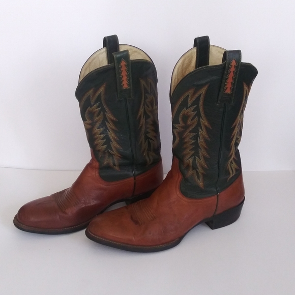 Ariat cat's paw ats equipped leather cowboy boots - Picture 2 of 8